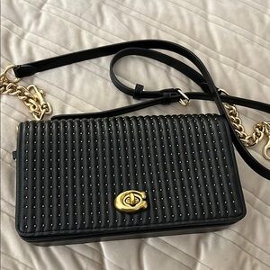 Coach  Black  Dinky Quilted Crossbody Bag